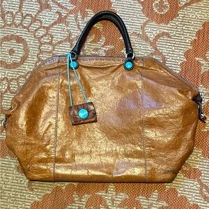 Cabs Italian leather convertible satchel